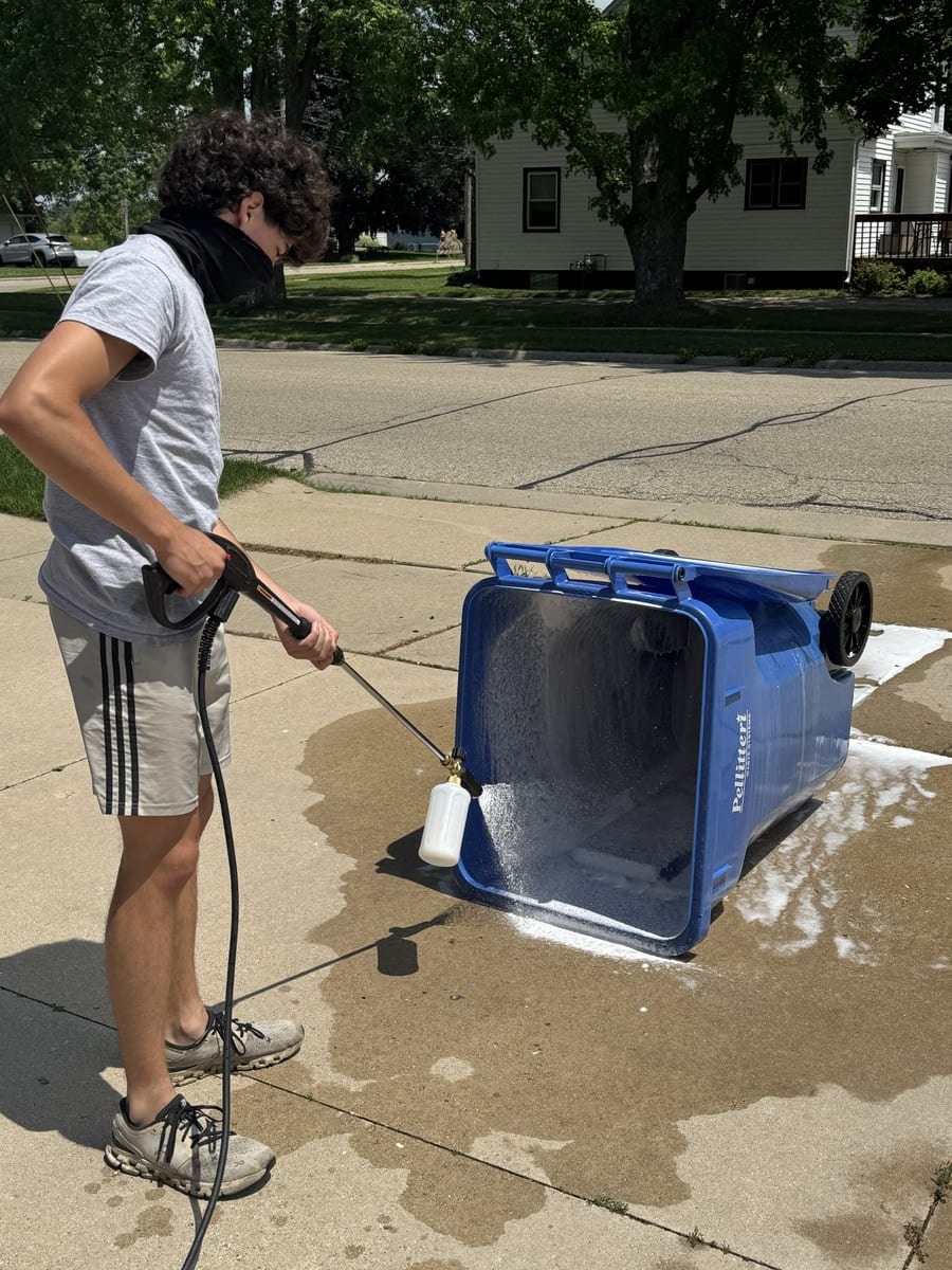 Colin, the owner of Clean Curb Services